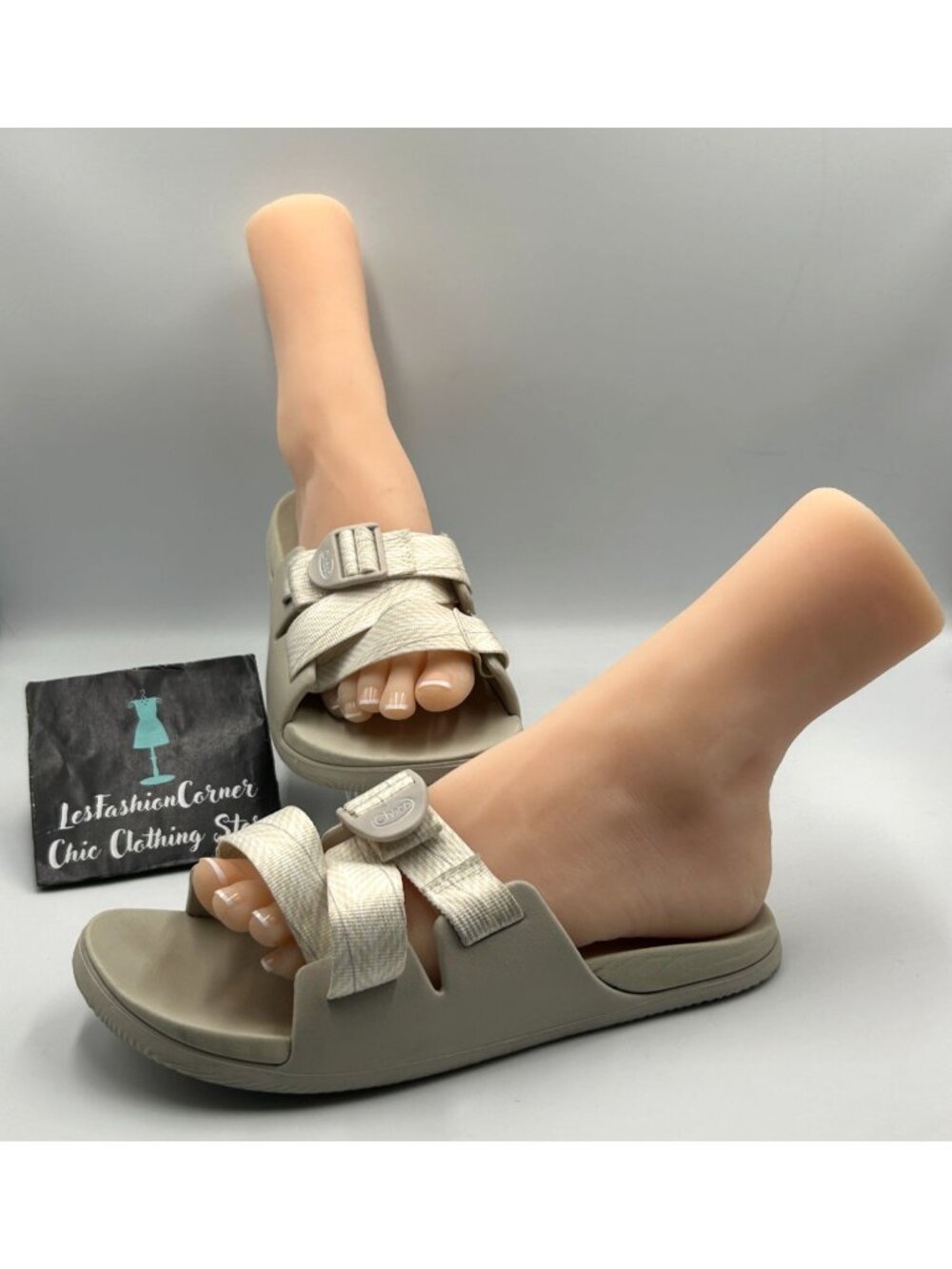 Chaco Women's Beige Chillos Slide Adjustable Straps Size 9 3360 - Picture 13 of 16